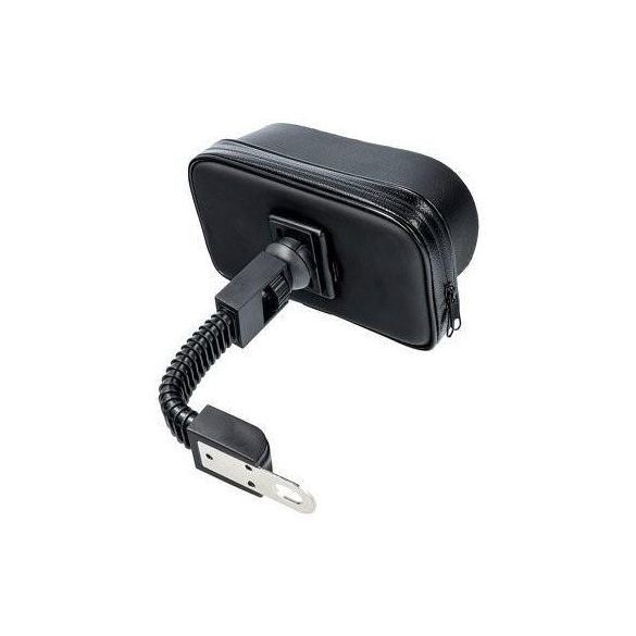 Suport universal pentru telefon pentru ghidon de motocicletă, parasolar, negru (4,8"-5,5")