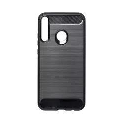   HUSĂ! - Husa din silicon Huawei P40 Lite E / Y7P, neagra, fibra de carbon