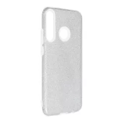   HUSĂ! - Husa din silicon Huawei P40 Lite E / Y7P, sclipici, husa spate, argintie, Strălucitoare