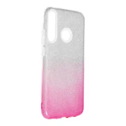   HUSĂ! - Husa din silicon Huawei P40 Lite E / Y7P, sclipici, husa din spate, roz-argintie, stralucitoare