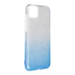   HUSĂ! - Husă din silicon Huawei Y5P, strălucitoare, husă spate, albastru-argintiu, Strălucitoare