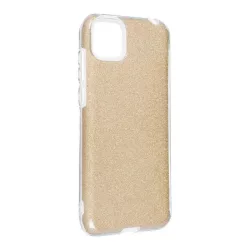   HUSĂ! - Husa din silicon Huawei Y5P, sclipici, capac spate, auriu, Strălucitor