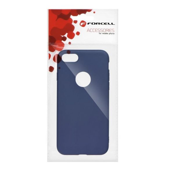 Husa din silicon Huawei Y6P, mata, albastra, Forcell Soft