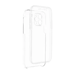   Carcasa fata + spate Xiaomi Redmi K30, PC + TPU, transparenta, 360°