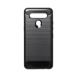 HUSĂ! - LG K40S silicon husă, negru, fibra de carbon
