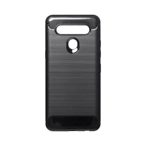 HUSĂ! - LG K40S silicon husă, negru, fibra de carbon