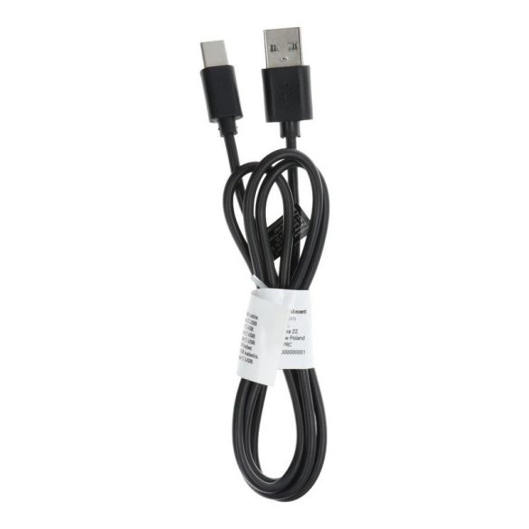 Cablu de date tip C cu conector extins, 8mm, 1M, negru, C366