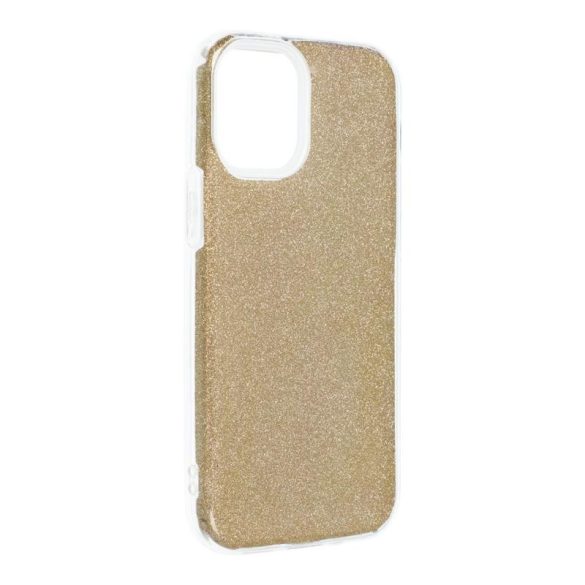 Husă din silicon pentru iPhone 12 Mini (5,4"), cu sclipici, capac din spate, auriu, Strălucitor
