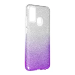   HUSĂ! - Husa din silicon Huawei P Smart 2020, sclipici, husa din spate, violet-argintiu, Strălucitor