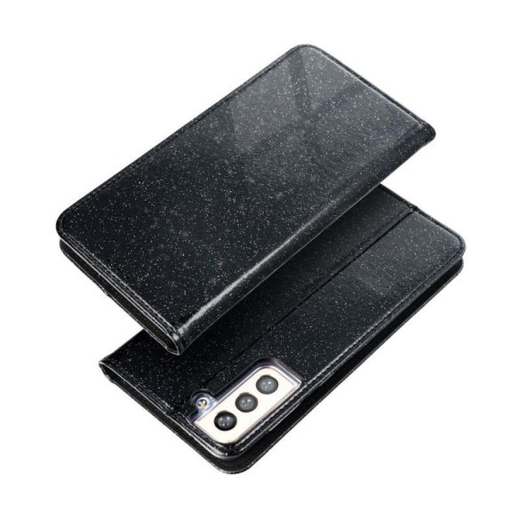 Carcasa magnetica cu sclipici neagra pentru iPhone 12 Pro Max (6,7")