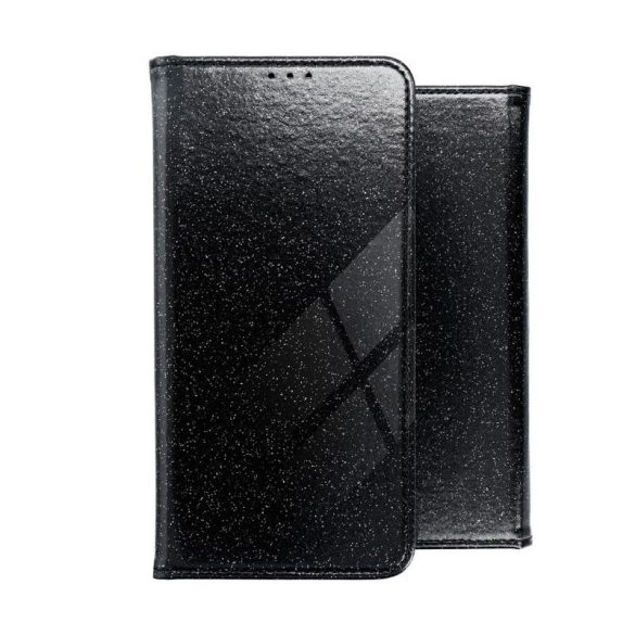Carcasa magnetica cu sclipici neagra pentru iPhone 12 Pro Max (6,7")