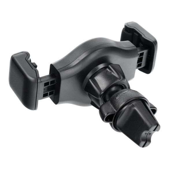 Suport auto Forcell carbon H-CF509 negru care poate fi amplasat pe orificiul de aerisire