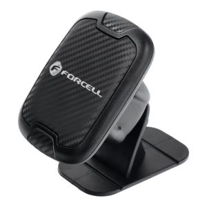 Suport auto negru pentru bord magnetic Forcell carbon H-CT322