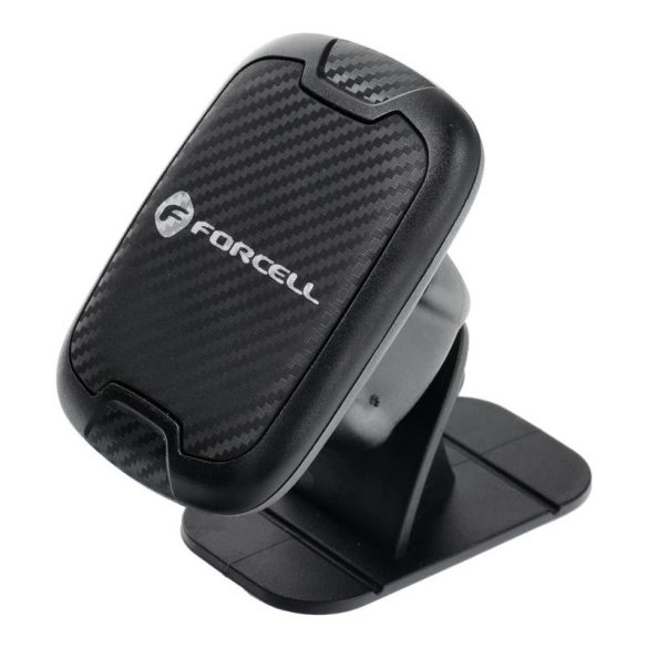 Suport auto negru pentru bord magnetic Forcell carbon H-CT322