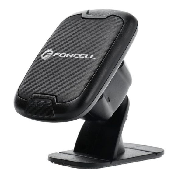 Suport auto negru pentru bord magnetic Forcell carbon H-CT322