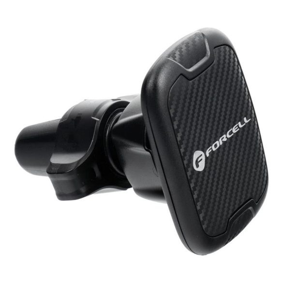 Suport auto negru Forcell carbon H-CT325 magnetic pentru aerisire
