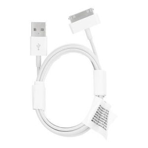 iPhone 30pin - cablu de date USB-A, alb, 1m, 1A, C606