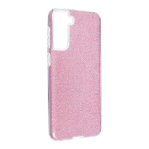 Husă din silicon pentru Samsung Galaxy S21 Plus, cu sclipici, husă din spate, roz, SM-G996, strălucitoare