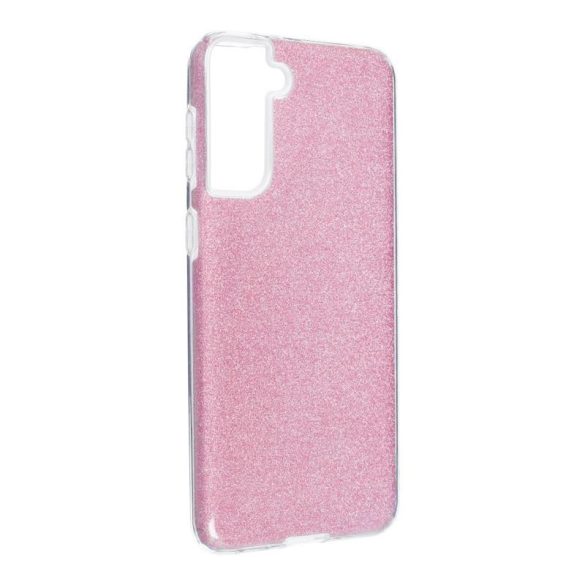 Husă din silicon pentru Samsung Galaxy S21 Plus, cu sclipici, husă din spate, roz, SM-G996, strălucitoare