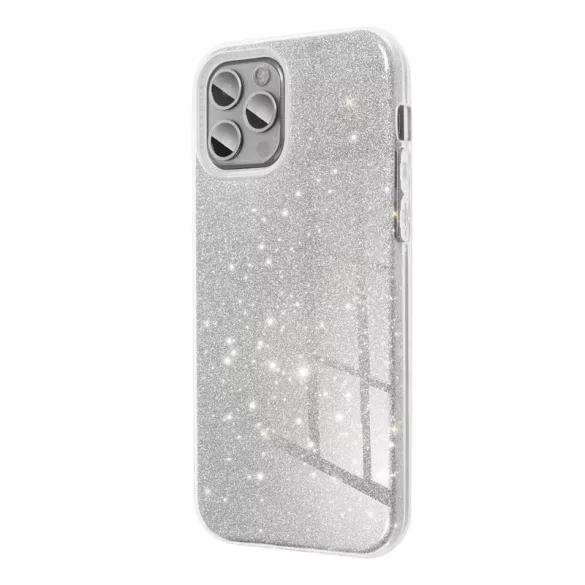 HUSĂ! - Husă din silicon pentru Samsung Galaxy S21 Plus, sclipici, husă din spate, argintie, SM-G996, strălucitoare