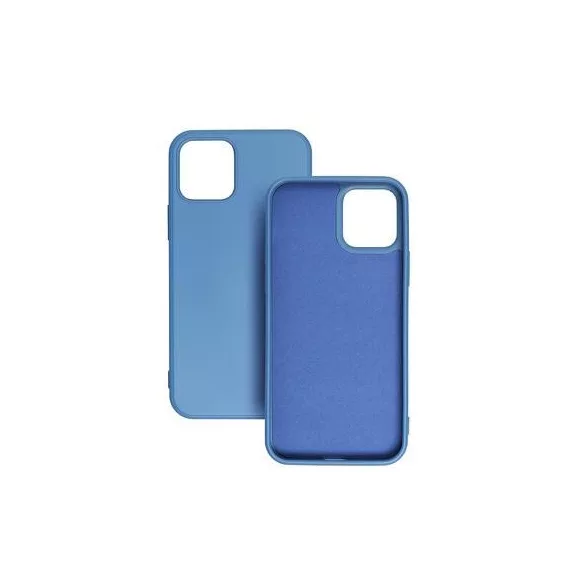 HUSĂ! - Husa din silicon pentru Samsung Galaxy S21 Plus, mata, interior din piele intoarsa, albastra, SM-G996, silicon Forcell