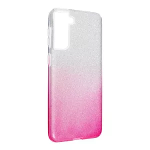HUSĂ! - Husă din silicon pentru Samsung Galaxy S21 Plus, sclipici, husă din spate, roz-argintiu, SM-G996, strălucitoare