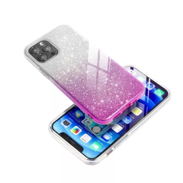 HUSĂ! - Husă din silicon pentru Samsung Galaxy S21 Plus, sclipici, husă din spate, roz-argintiu, SM-G996, strălucitoare