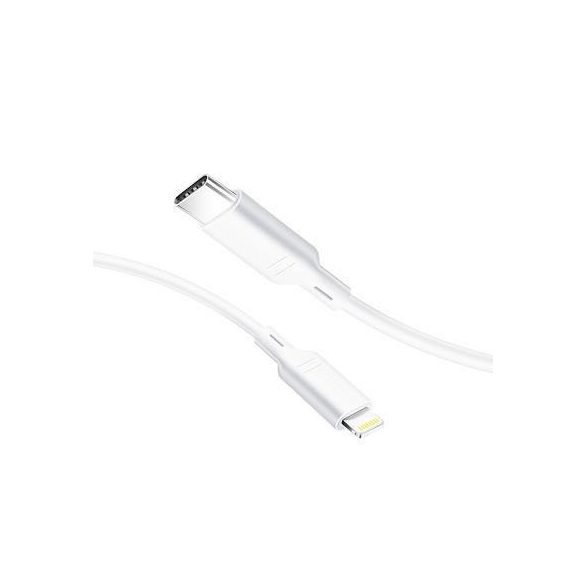 BlueStar (iPhone X/11/12) Type-C - cablu de date alb cu 8 pini 1,2 m