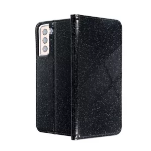 HUSĂ! - Carcasa magnetica cu sclipici neagra Xiaomi Mi 10T Lite 5G