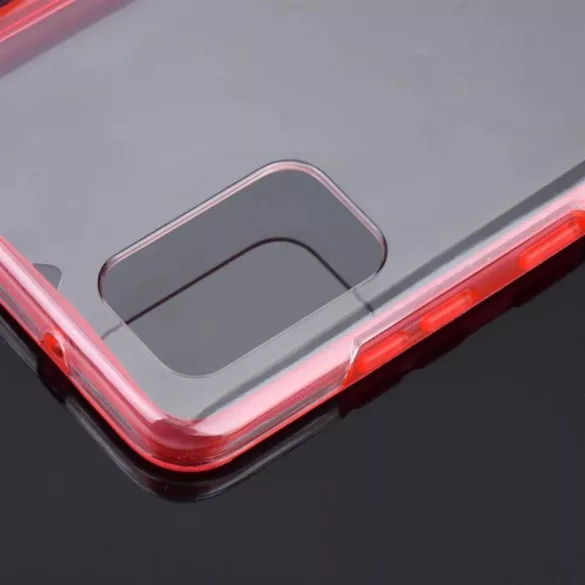 HUSĂ! - Husă față + spate Samsung Galaxy S21 Plus, PC + TPU, 360°, cu cadru roșu, SM-G996, Forcell