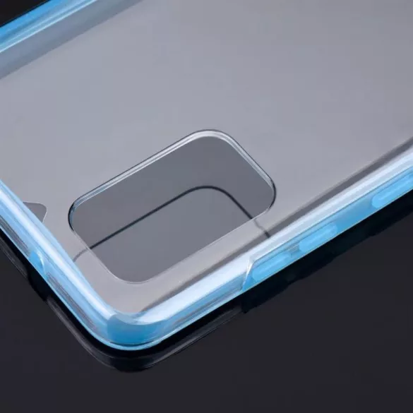 HUSĂ! - Husă față + spate Samsung Galaxy S21 Plus, PC + TPU, 360°, cu cadru albastru, SM-G996, Forcell