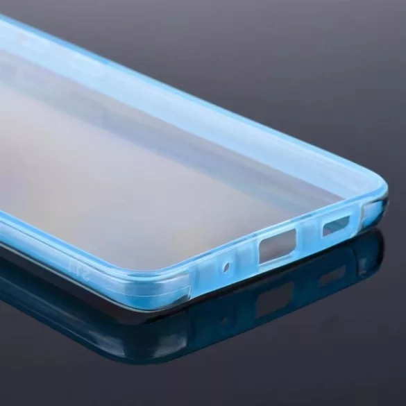HUSĂ! - Husă față + spate Samsung Galaxy S21 Plus, PC + TPU, 360°, cu cadru albastru, SM-G996, Forcell