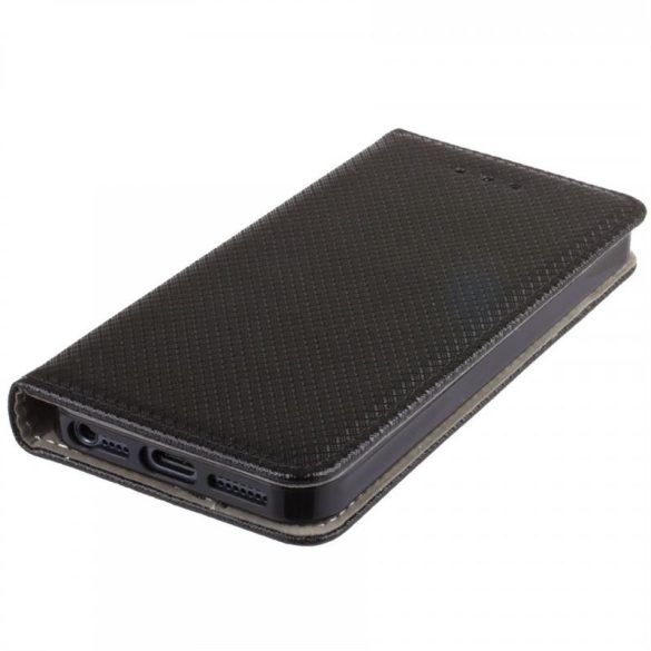 Husă pentru telefon Samsung Galaxy M11, husă carte, husă cu deschidere laterală, închidere magnetică, SM-M115, neagră