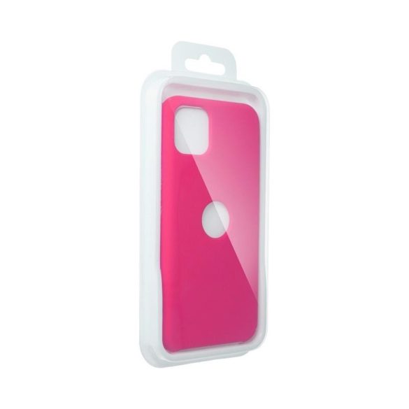 Forcell Silicone Samsung A326 Galaxy A32 5G roz Husa din silicon cu interior din piele intoarsa