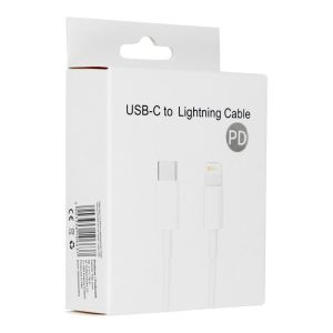 Tip C - Cablu de date iPhone 8pin, alb, 1m, 3A, C291