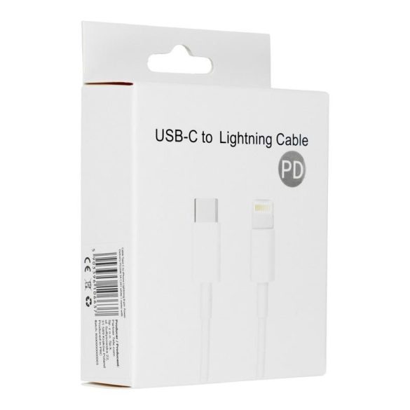Tip C - Cablu de date iPhone 8pin, alb, 1m, 3A, C291