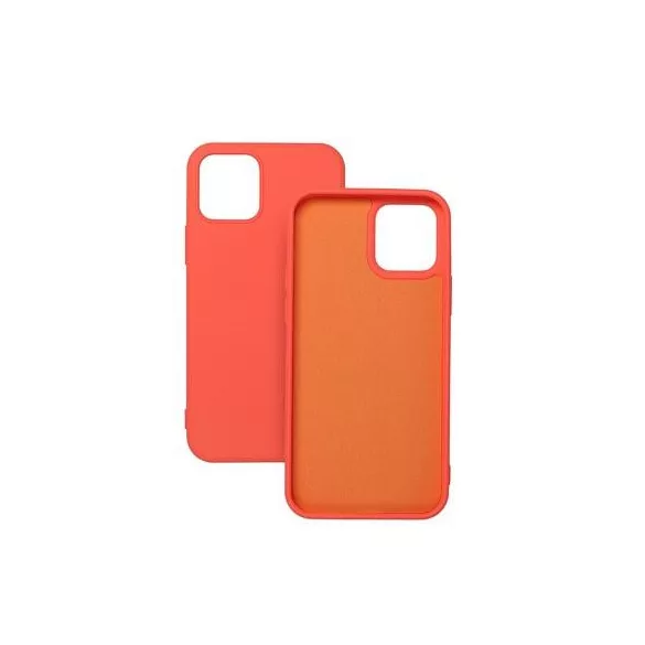 HUSĂ! - Husa din silicon Samsung Galaxy S21 Plus, husa spate, roz coral, mat, interior din velur, SM-G996, Forcell Silicone Lite