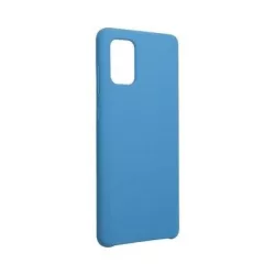   HUSĂ! - Husă din silicon Samsung Galaxy A72 4G/5G, mată, interior din piele de căprioară, albastru, SM-A725, SM-A726, Forcell Silicone