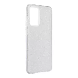   HUSĂ! - Samsung Galaxy A72 4G/5G silicon husă, sclipici, Husă spate, argint, SM-A725, SM-A726, Shining