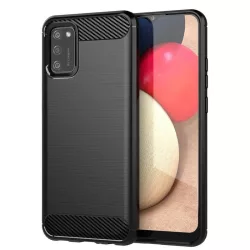   HUSĂ! - Husa din silicon Oppo A15 / A15s, neagra, fibra de carbon