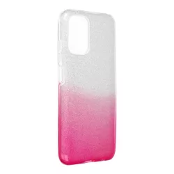  HUSĂ! - Husă din silicon pentru iPhone 13 Pro (6,1"), cu sclipici, husă din spate, roz-argintie, strălucitoare
