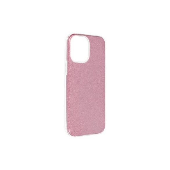 Husa din silicon pentru iPhone 13 Pro Max (6,7"), cu sclipici, husa din spate, roz, Strălucitor
