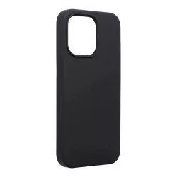   HUSĂ! - Husa din silicon pentru iPhone 13 Pro (6.1"), mata, interior din piele intoarsa, neagra, silicon Forcell