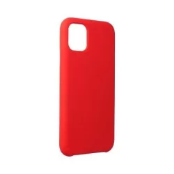   HUSĂ! - Husa din silicon pentru iPhone 13 Mini (5,4"), mat, interior din piele intoarsa, rosu, silicon Forcell