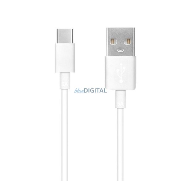 Cablu de date tip C, 2A, 2M, alb, HD2