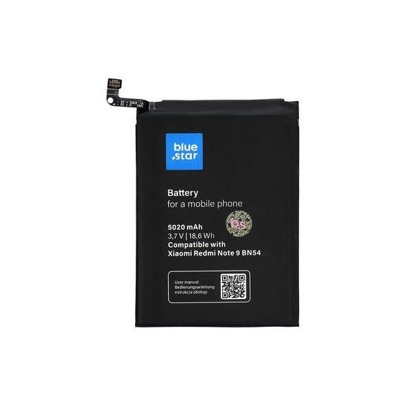 BlueStar XIAOMI Redmi Note 9 (BN54) baterie aftermarket 5020mAh