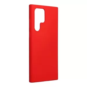 HUSĂ! - Husa din silicon pentru Samsung Galaxy S22 Plus, mata, interior din piele intoarsa, decupaj, rosie, SM-S906, silicon Forcell