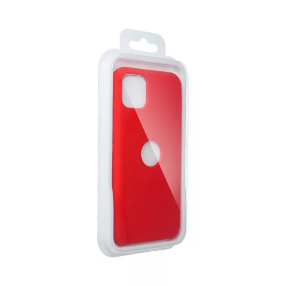 HUSĂ! - Husa din silicon pentru Samsung Galaxy S22 Plus, mata, interior din piele intoarsa, decupaj, rosie, SM-S906, silicon Forcell