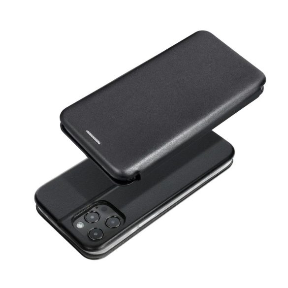 Husă pentru telefon Samsung Galaxy A53, husă carte, închidere magnetică, husă flip, cadru din silicon, negru, SM-A536, Forcell Elegance