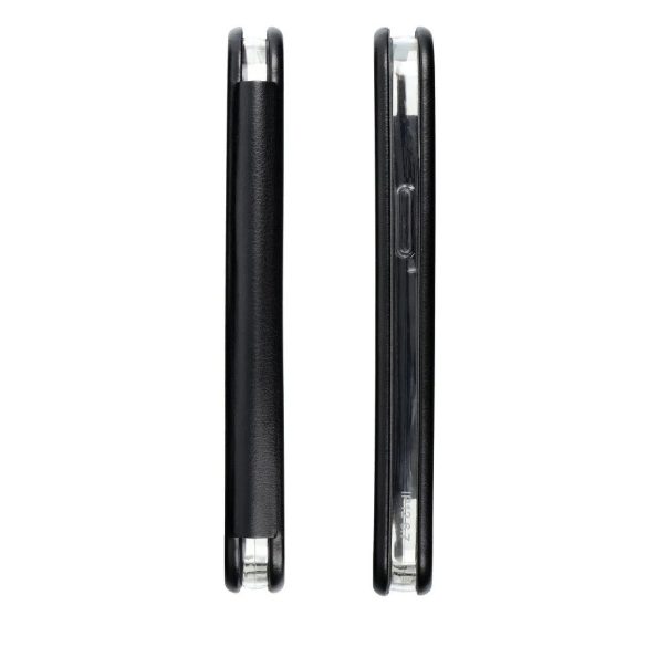 Husă pentru telefon Samsung Galaxy A53, husă carte, închidere magnetică, husă flip, cadru din silicon, negru, SM-A536, Forcell Elegance